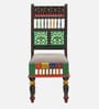 Alankaar Solid Wood Dining Chair In Hand-Painted Multicolour (Set of 2)