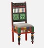 Alankaar Solid Wood Dining Chair In Hand-Painted Multicolour (Set of 2)