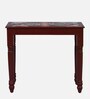 Alankaar Solid Wood Writing Table In Maroon Colour