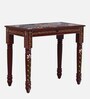 Alankaar Solid Wood Writing Table In Maroon Colour
