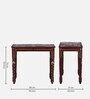 Alankaar Solid Wood Writing Table In Maroon Colour