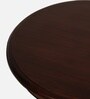 Alante Teak Wood End Table In Walnut Finish