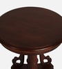Alante Teak Wood End Table In Walnut Finish