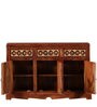 Alara Solid Wood Sideboard In Honey Oak Finish