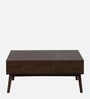 Alarico Solid Wood Coffee Table In Walnut Finish