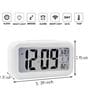 Alarm Clock, Digital Clock, Table Clock for Students, Watch Timer for Study, Home, Bedroom, Kitchen-white