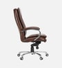 Alaska Leatherette Executive Chair in Brown & Tan colour