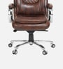 Alaska Leatherette Executive Chair in Brown & Tan colour