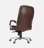 Alaska Leatherette Executive Chair in Brown & Tan colour