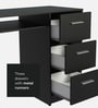 Alaska Writing Table In Black Finish