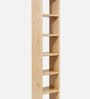 Alba 7 Shelves Book Shelf In Oak Finish