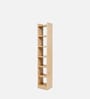 Alba 7 Shelves Book Shelf In Oak Finish