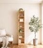 Alba 7 Shelves Book Shelf In Oak Finish