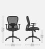 Alba Breathable Mesh Ergonomic Chair in Black Colour