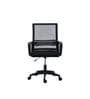 Alba Breathable Mesh Medium Back Ergonomic Chair In Black Colour