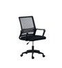 Alba Breathable Mesh Medium Back Ergonomic Chair In Black Colour