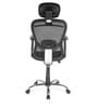 Alba Breathable Mesh Ergonomic Chair in Black Colour with Headrest
