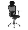 Alba Breathable Mesh Ergonomic Chair in Black Colour with Headrest