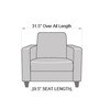 Alba 1 Seater Sofa in Ice Blue Colour