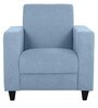 Alba 1 Seater Sofa in Ice Blue Colour