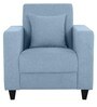 Alba 1 Seater Sofa in Ice Blue Colour