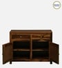 Albans Sheesham Wood 2 Door Sideboard in Provincial Teak Finish