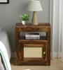 Albans Sheesham Wood Bedside Table In Provincial Teak Finish