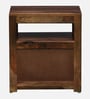 Albans Sheesham Wood Bedside Table In Provincial Teak Finish