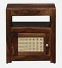 Albans Sheesham Wood Bedside Table In Provincial Teak Finish