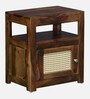 Albans Sheesham Wood Bedside Table In Provincial Teak Finish