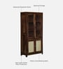 Albans Sheesham Wood Book Case in Provincial Teak Finish