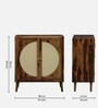 Albans Sheesham Wood Cabinet in Provincial Teak Finish