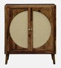 Albans Sheesham Wood Cabinet in Provincial Teak Finish