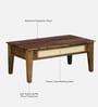 Albans Sheesham Wood Coffee Table In Provincial Teak Finish