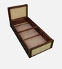 Albans Sheesham Wood Single Bed In Provincial Teak Finish With Box Storage