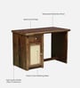 Albans Sheesham Wood Writing Table In Provincial Teak Finish