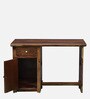 Albans Sheesham Wood Writing Table In Provincial Teak Finish