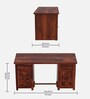 Albany Writing Table In Honey Finish