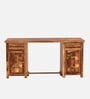 Albany Writing Table In Natural Teak Finish
