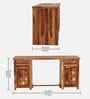 Albany Writing Table In Natural Teak Finish