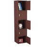 Albert File Cabinet in Cherry Brown & Walnut Finish