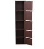 Albert File Cabinet in Cherry Brown & Walnut Finish