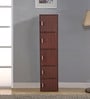 Albert File Cabinet in Cherry Brown & Walnut Finish