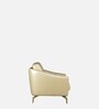 Albert Leather 1 Seater Sofa In Beige Colour