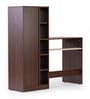 Albert Study Table In Smoked Walnut & Beige Finish