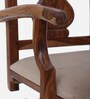 Alberta Solid Wood Ergonomic Chair in Scratch Resistant Rustic Teak Finish