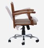 Alberta Solid Wood Ergonomic Chair in Scratch Resistant Rustic Teak Finish
