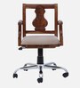 Alberta Solid Wood Ergonomic Chair in Scratch Resistant Rustic Teak Finish Alberta Solid Wood Ergonomic Chair in Scratch Resistant Rustic Teak Finish