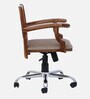 Alberta Solid Wood Ergonomic Chair in Scratch Resistant Rustic Teak Finish Alberta Solid Wood Ergonomic Chair in Scratch Resistant Rustic Teak Finish