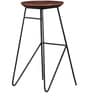 Alberto Solid Wood Bar Stool In Premium Acacia Finish